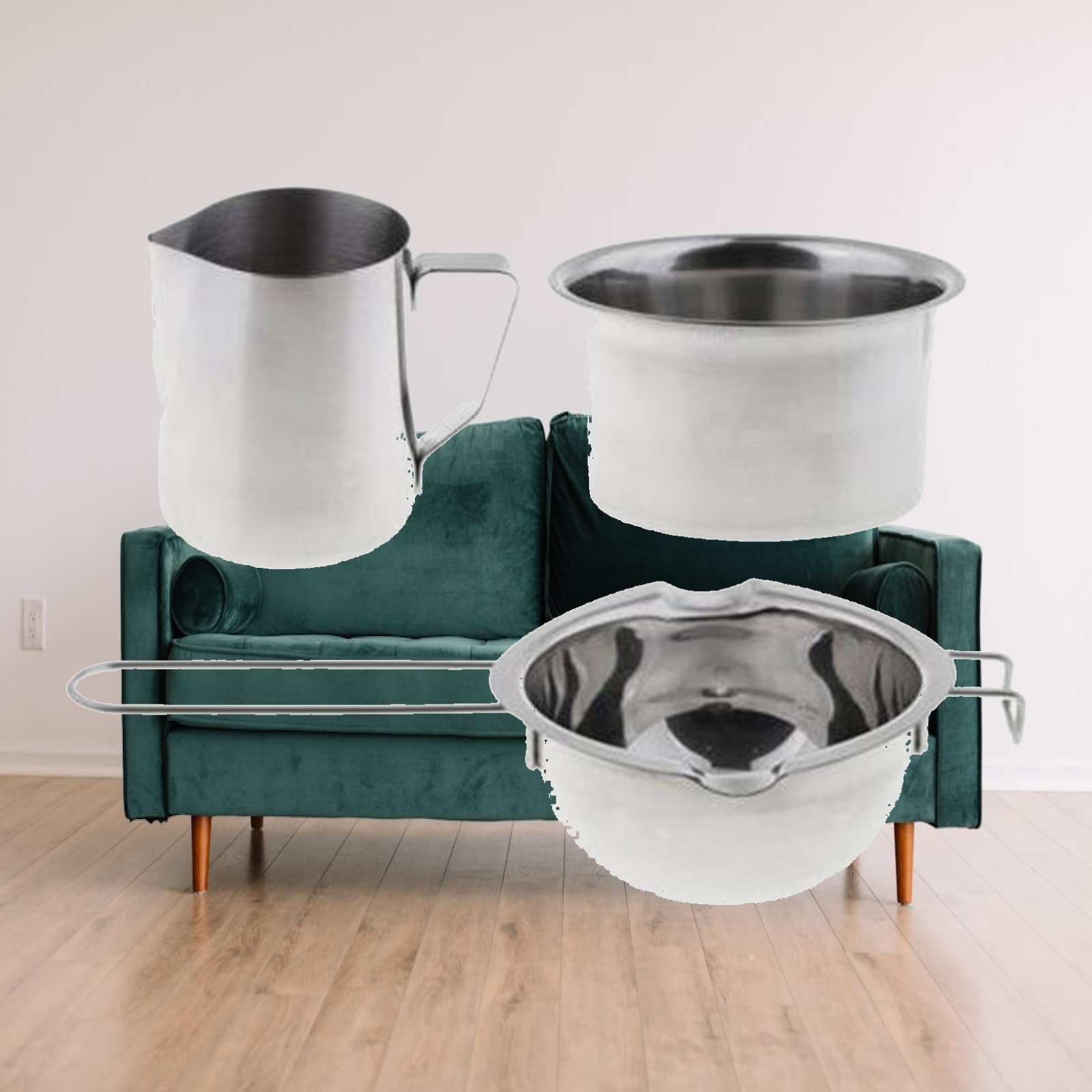 Soap Making Double Boiler - Conjunto de 3 peças: Panela de