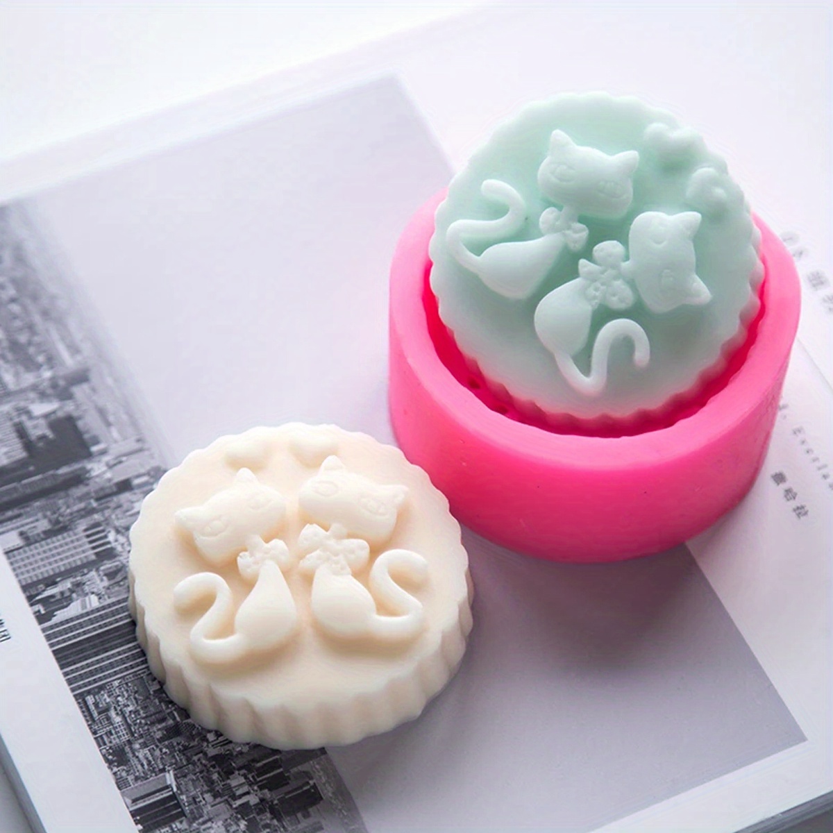Soap Making Store - Molde de Silicone de Gato de