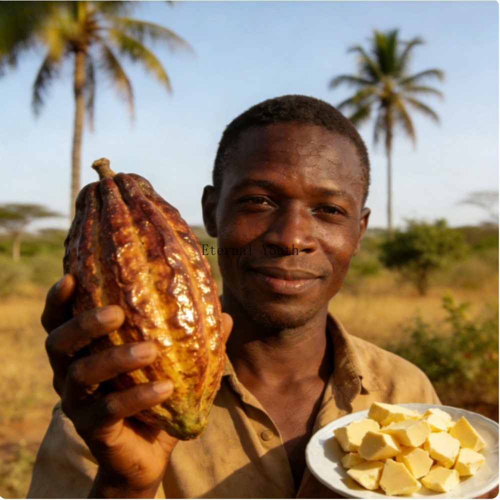 Shea Butter Raw - Óleo Base de Manteiga de Cacau