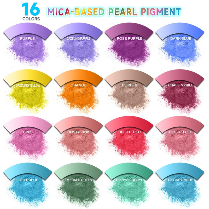 Oxide Pigment Soap - Conjunto de pó de mica de