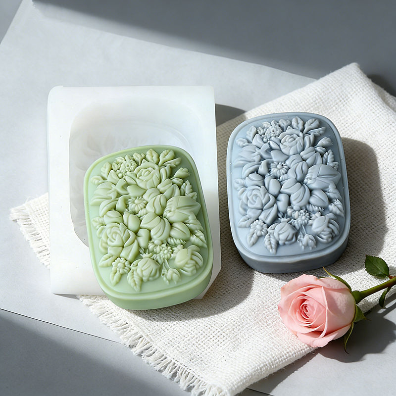 Soap Making Business - Molde de Silicone Quadrado para Sabonete
