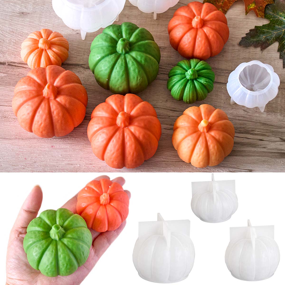 Halloween abóbora vela molde d - Soap Making Store avaliação e preço