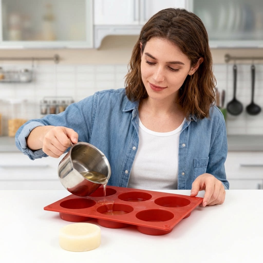 Molde de Silicone Redondo para - Soap Making Business avaliação e preço